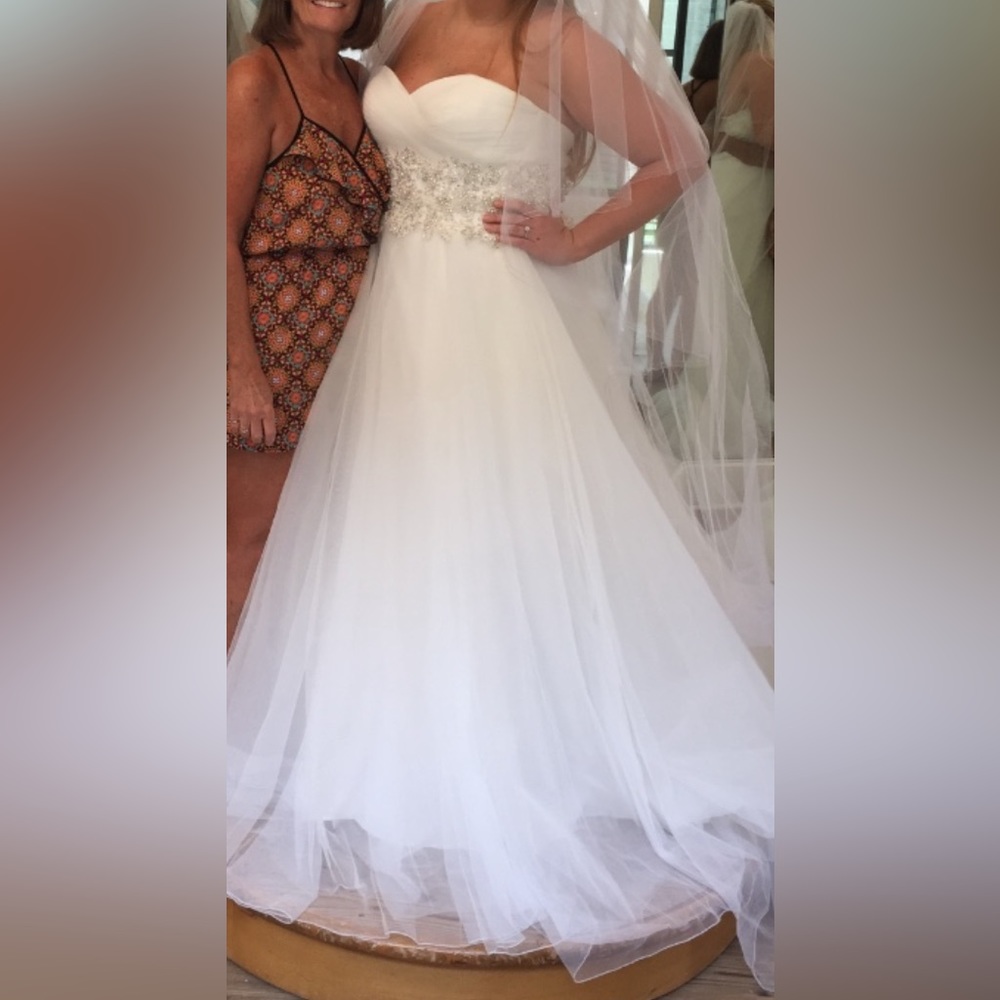 Lillian West Wedding Dress, size 22, ballgown